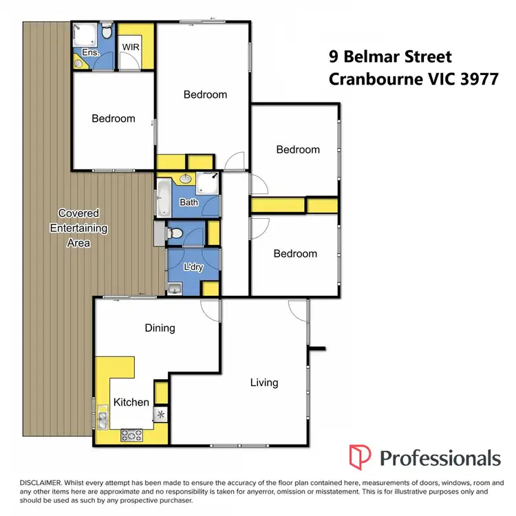 Floorplan of Homely house listing, 9 Belmar Street, Cranbourne VIC 3977