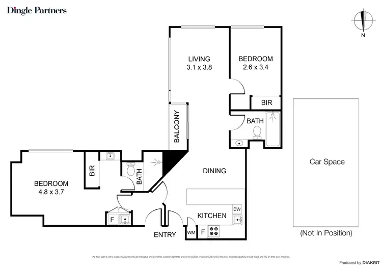 Floorplan of Homely apartment listing, 1001/1 William Street, Melbourne VIC 3000