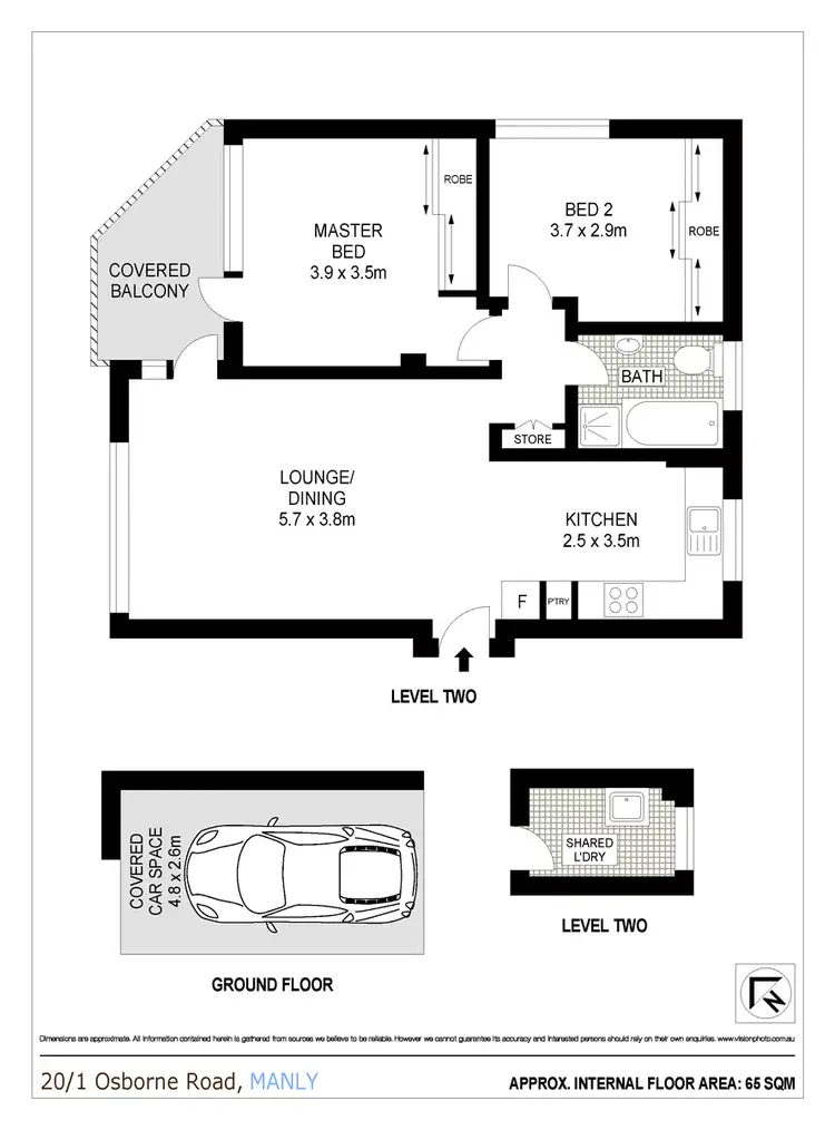 Floorplan of Homely apartment listing, 20/1 Osborne Road, Manly NSW 2095