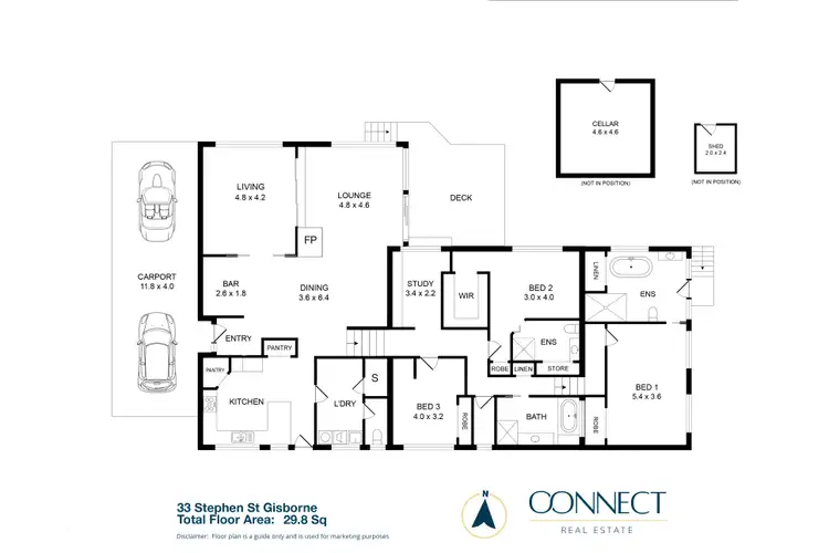 Floorplan of Homely house listing, 33 Stephen Street, Gisborne VIC 3437