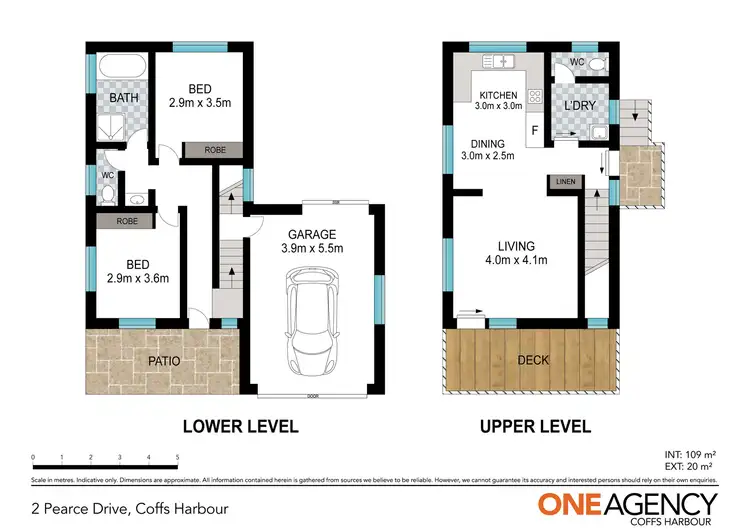 Floorplan of Homely house listing, 2-2A Pearce Drive, Coffs Harbour NSW 2450