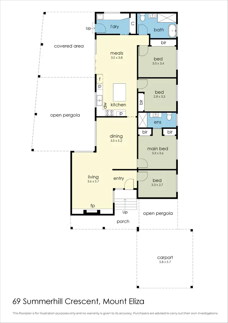 Floorplan of Homely house listing, 69 Summerhill Crescent, Mount Eliza VIC 3930