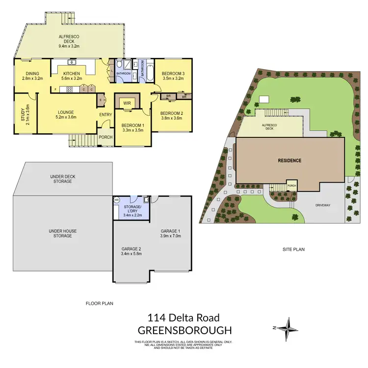 Floorplan of Homely house listing, 114 Delta Road, Greensborough VIC 3088