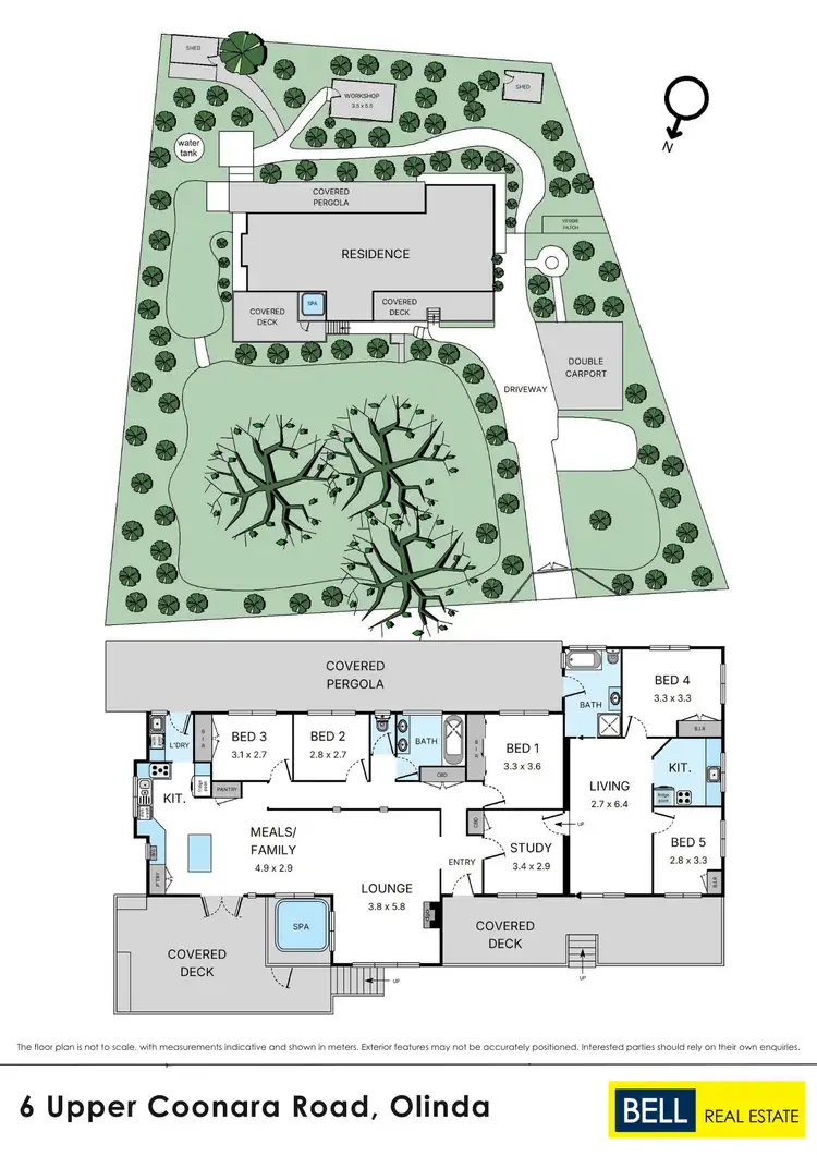Floorplan of Homely house listing, 6 Upper Coonara Road, Olinda VIC 3788