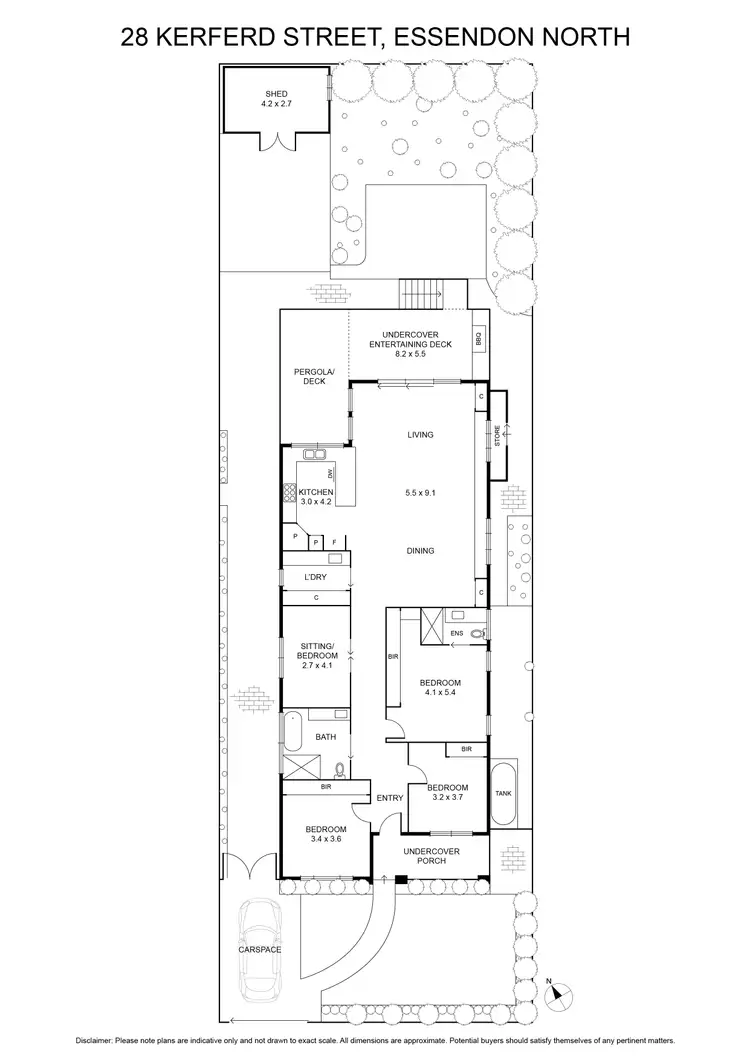 Floorplan of Homely house listing, 28 Kerferd Street, Essendon North VIC 3041