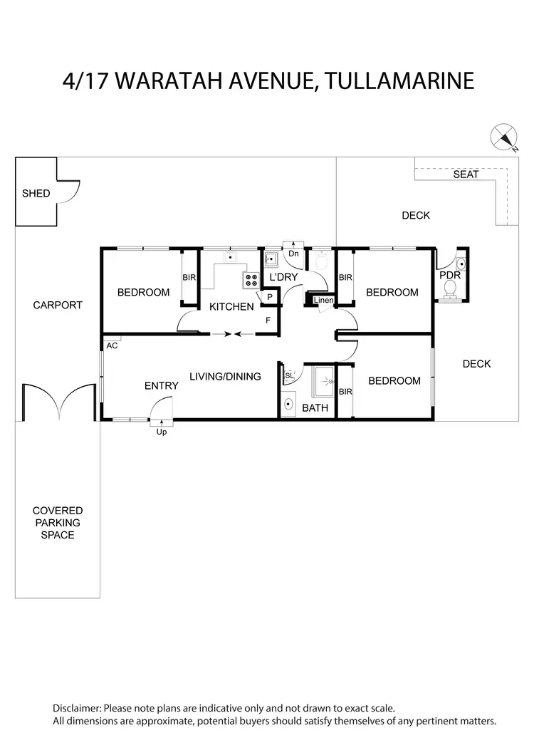 Floorplan of Homely townhouse listing, 4/17 Waratah Avenue, Tullamarine VIC 3043