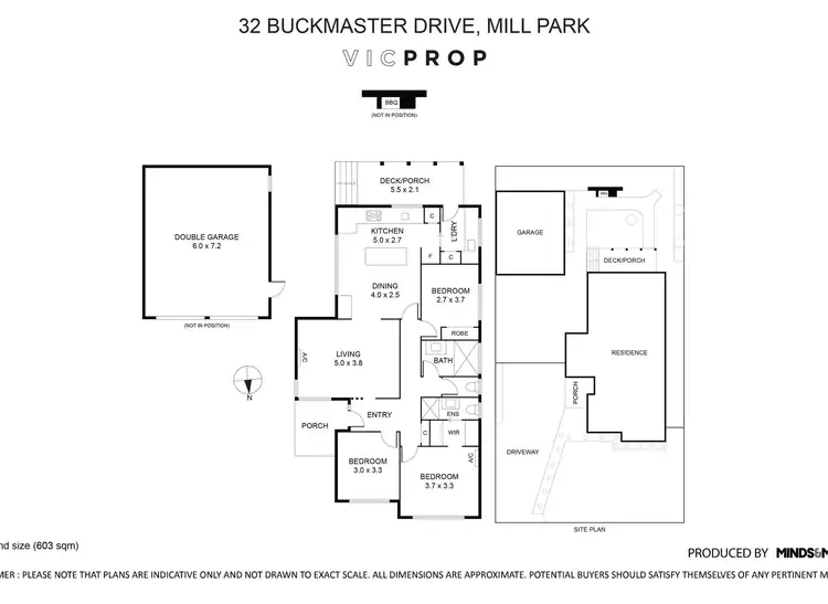 Floorplan of Homely house listing, 32 Buckmaster Drive, Mill Park VIC 3082