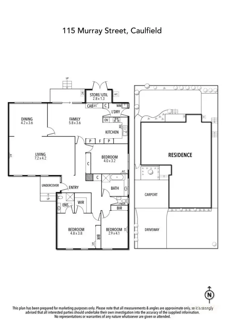 Floorplan of Homely house listing, 115 Murray Street, Caulfield VIC 3162