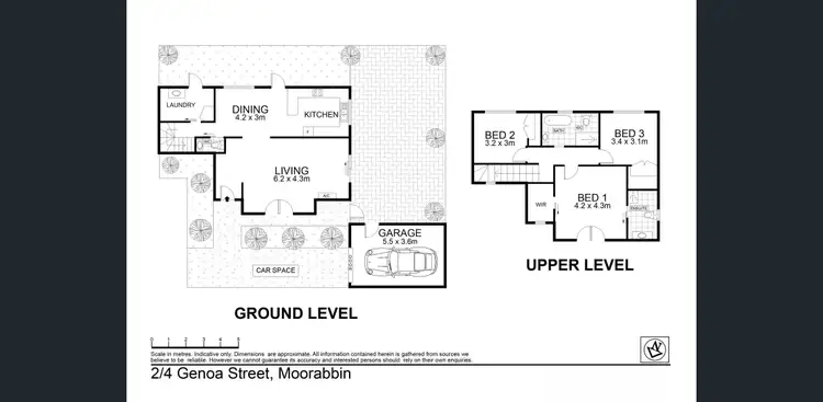 Floorplan of Homely townhouse listing, 4/2 Genoa Street, Moorabbin VIC 3189