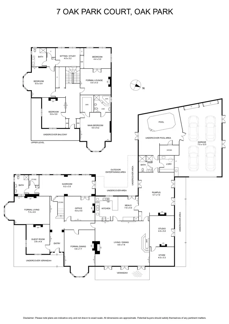 Floorplan of Homely house listing, 7 Oak Park Court, Oak Park VIC 3046