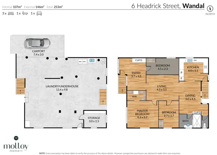 Floorplan of Homely house listing, 6 Headrick Street, Wandal QLD 4700