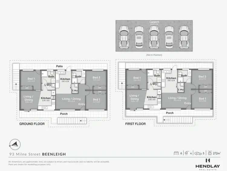 Floorplan of Homely block of units listing, 93 Milne Street, Beenleigh QLD 4207