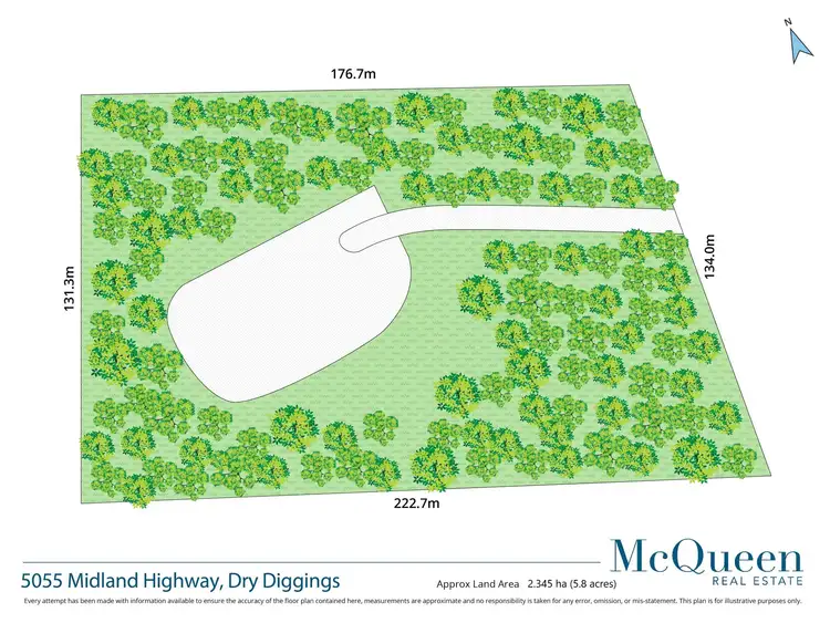 Floorplan of Homely land listing, 5055 Midland Highway, Dry Diggings VIC 3461