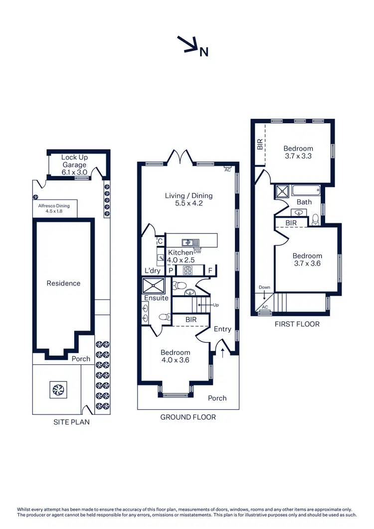 Floorplan of Homely townhouse listing, 1/181 Melbourne Road, Williamstown VIC 3016