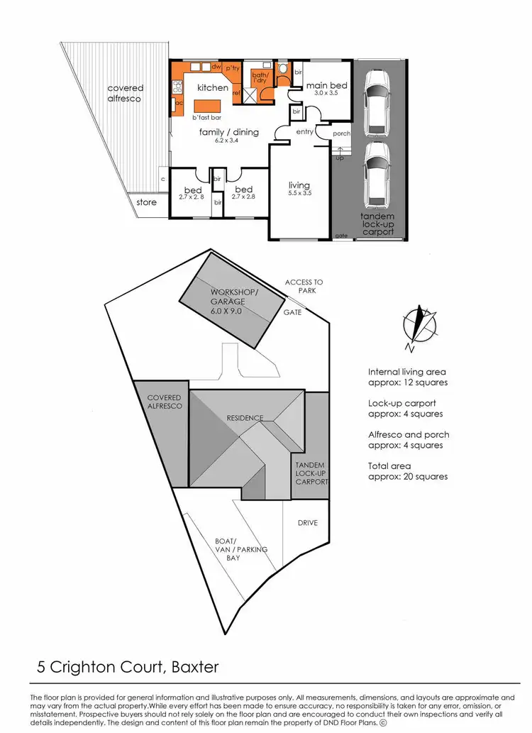 Floorplan of Homely house listing, 5 Crighton Court, Baxter VIC 3911