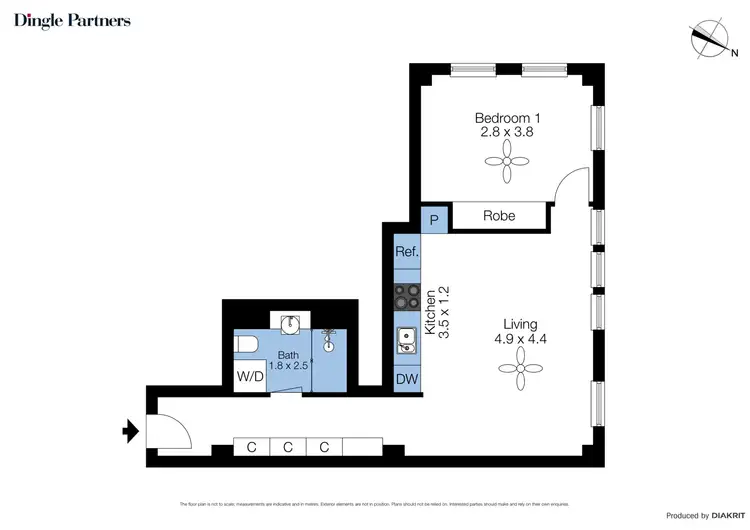 Floorplan of Homely apartment listing, 12/377 Little Collins Street, Melbourne VIC 3000