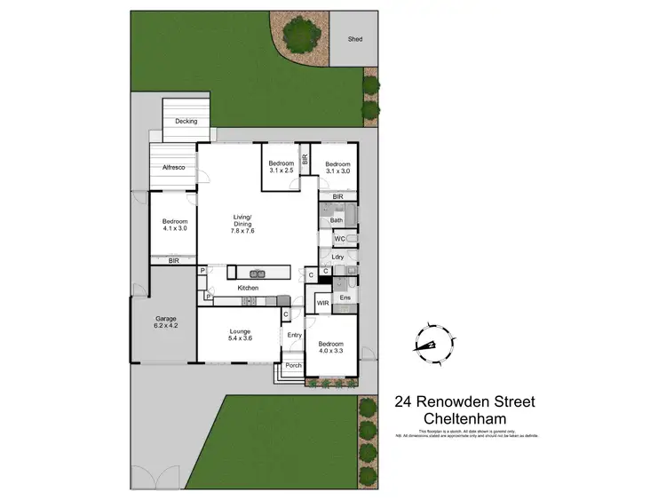 Floorplan of Homely house listing, 24 Renowden Street, Cheltenham VIC 3192