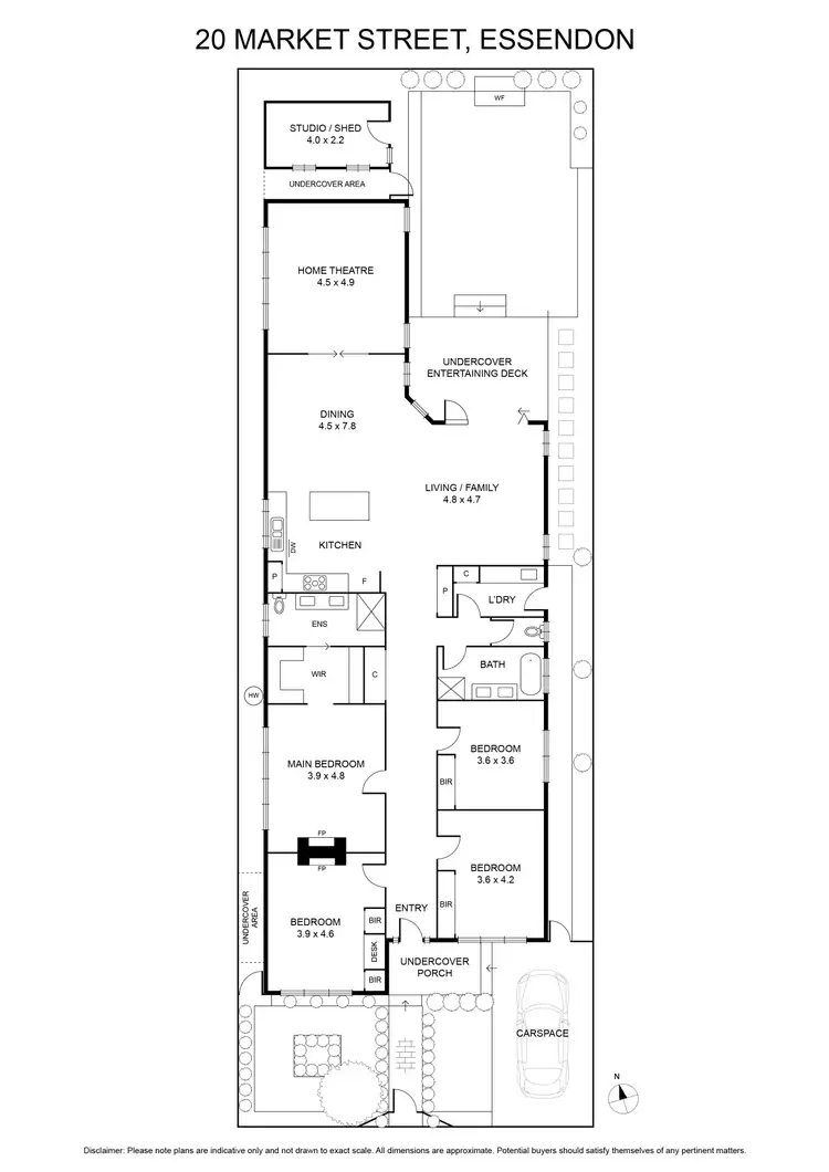 Floorplan of Homely house listing, 20 Market Street, Essendon VIC 3040