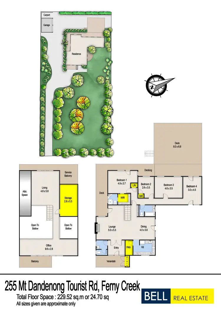 Floorplan of Homely house listing, 255 Mount Dandenong Tourist Road, Ferny Creek VIC 3786