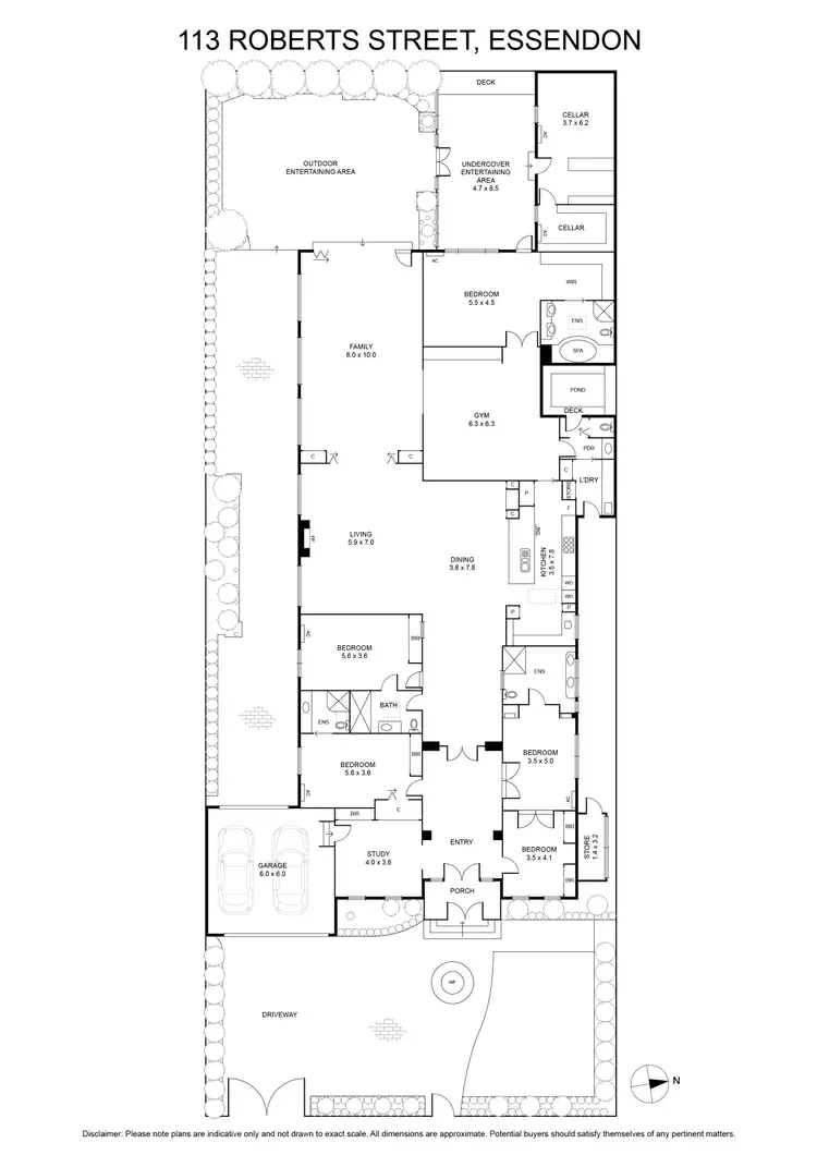 Floorplan of Homely house listing, 113 Roberts Street, Essendon VIC 3040