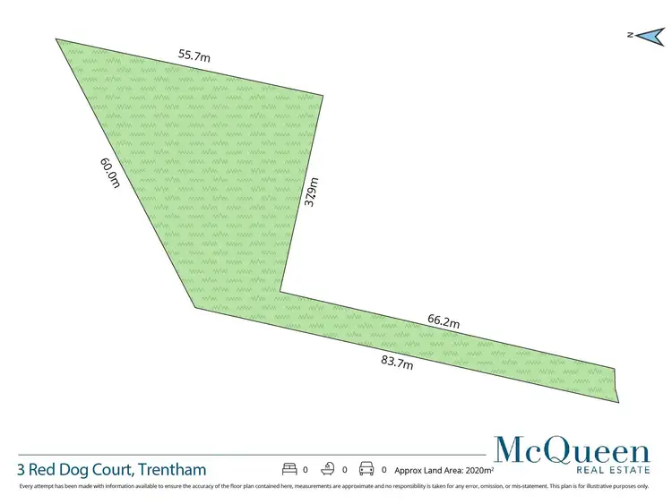 Floorplan of Homely land listing, 3 Red Dog Court, Trentham VIC 3458