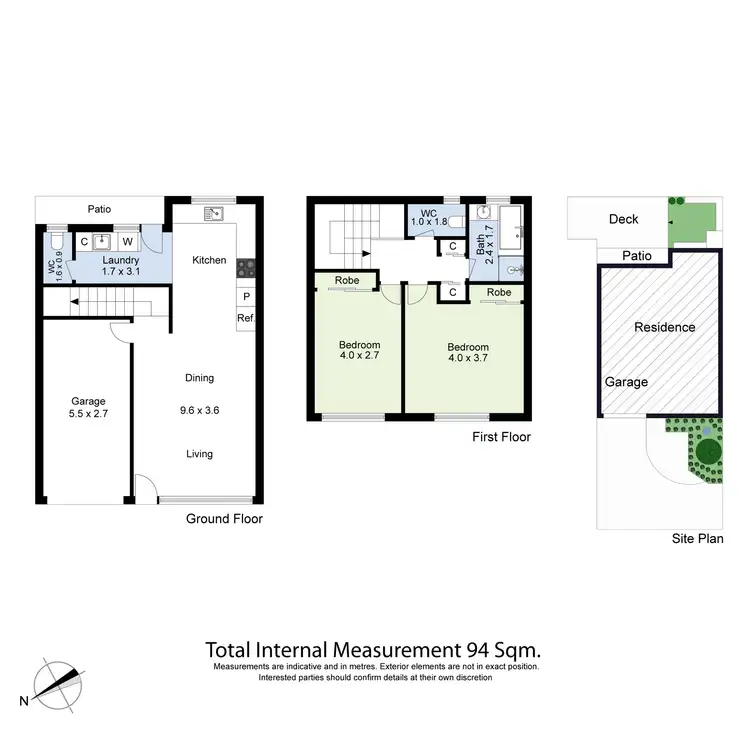 Floorplan of Homely townhouse listing, 7/85 Ballarat Road, Maidstone VIC 3012