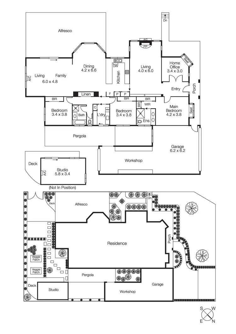 Floorplan of Homely house listing, 6 Vaucluse Street, Berwick VIC 3806