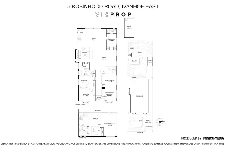 Floorplan of Homely house listing, 5 Robinhood Road, Ivanhoe East VIC 3079