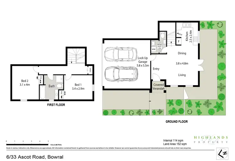 Floorplan of Homely townhouse listing, 6/33 Ascot Road, Bowral NSW 2576