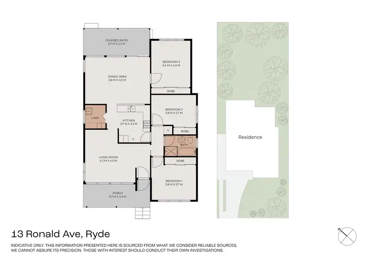 Floorplan of Homely house listing, 13 Ronald Avenue, Ryde NSW 2112