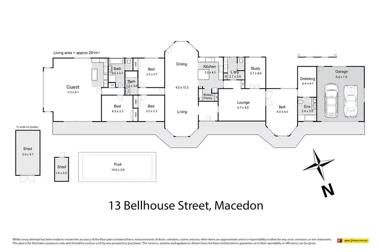 Floorplan of Homely house listing, 13 Bellhouse Street, Macedon VIC 3440