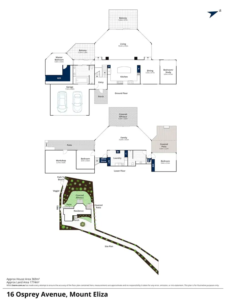 Floorplan of Homely house listing, 16 Osprey Avenue, Mount Eliza VIC 3930