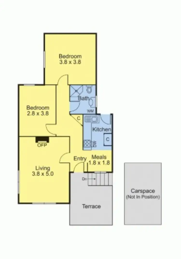 Floorplan of Homely apartment listing, 12/8 Bluff Avenue, Elwood VIC 3184