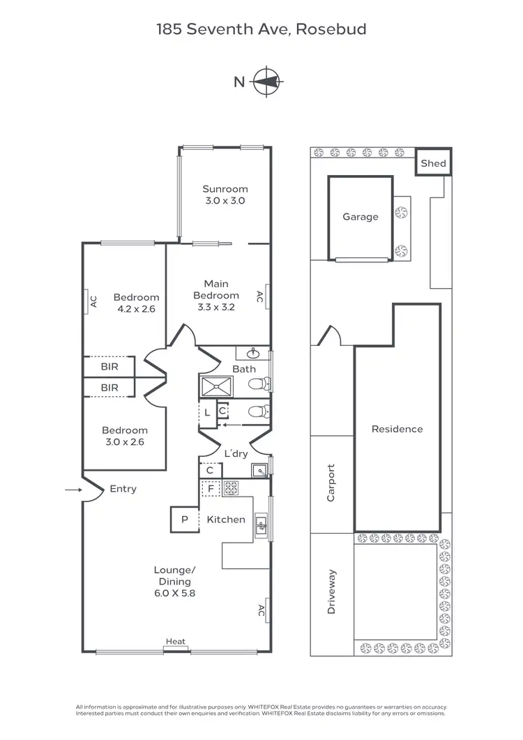 Floorplan of Homely house listing, 185 Seventh Avenue, Rosebud VIC 3939