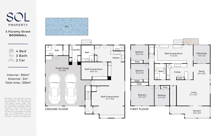 Floorplan of Homely house listing, 5 Floramy Street, Boondall QLD 4034