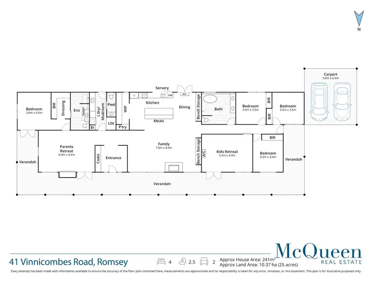 Floorplan of Homely house listing, 41 Vinnicombes Road, Romsey VIC 3434