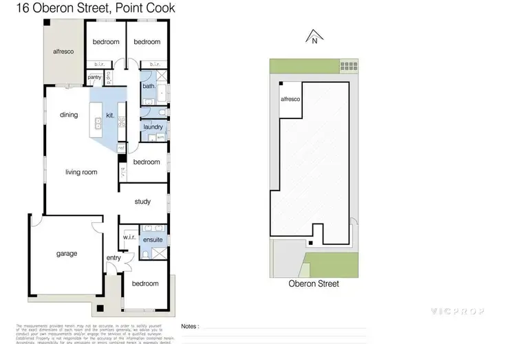 Floorplan of Homely house listing, 16 Oberon Street, Point Cook VIC 3030