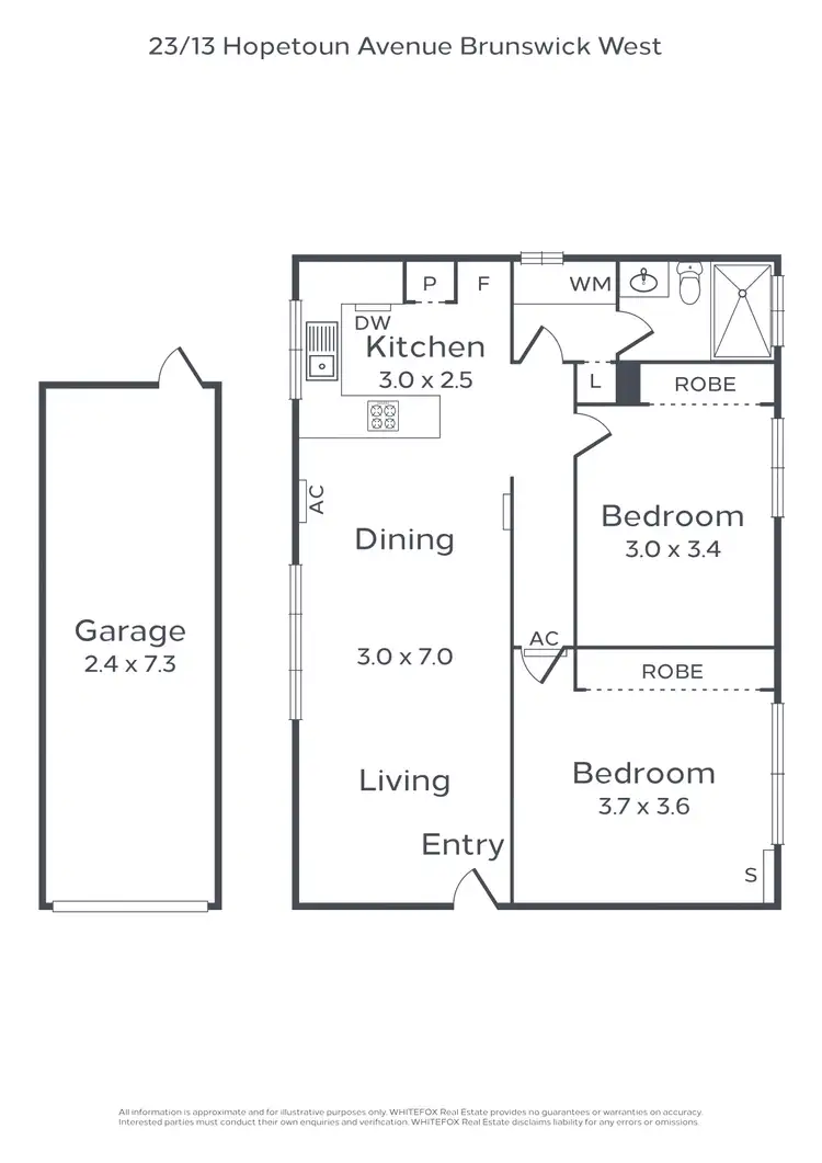 Floorplan of Homely apartment listing, 23/13 Hopetoun Avenue, Brunswick West VIC 3055