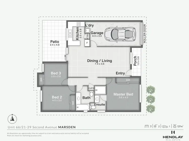 Floorplan of Homely townhouse listing, 66/21-29 Second Avenue, Marsden QLD 4132