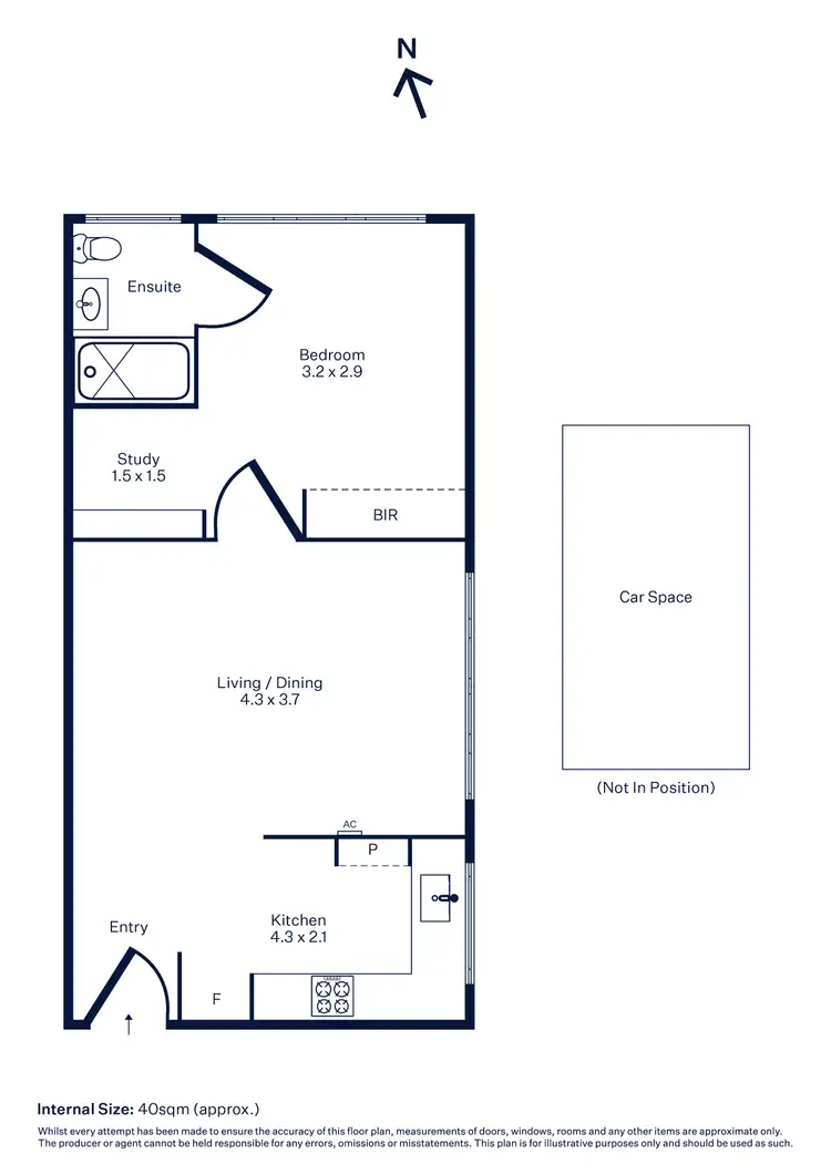 Floorplan of Homely unit listing, 4/125 Ferguson Street, Williamstown VIC 3016