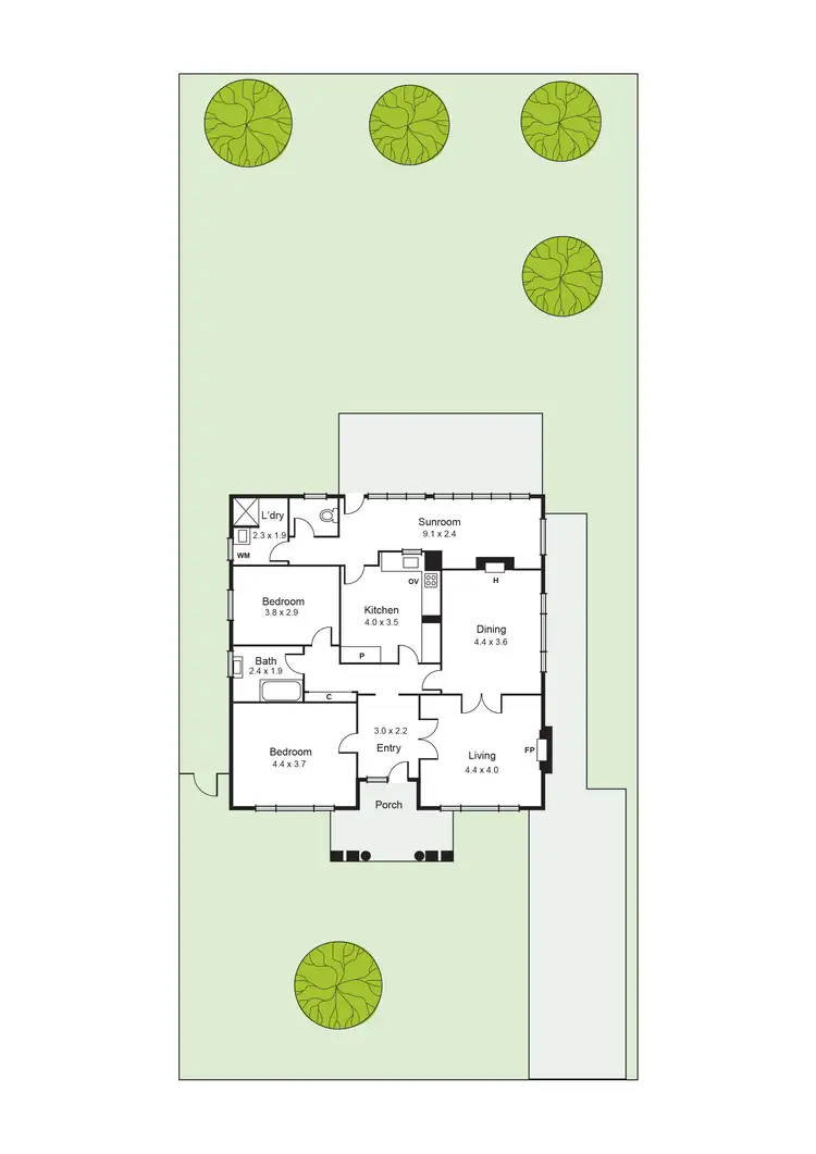 Floorplan of Homely house listing, 18 Morgan Street, Carnegie VIC 3163