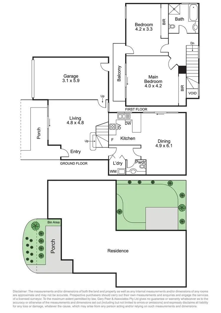 Floorplan of Homely townhouse listing, 4/91 Oakleigh Road, Carnegie VIC 3163