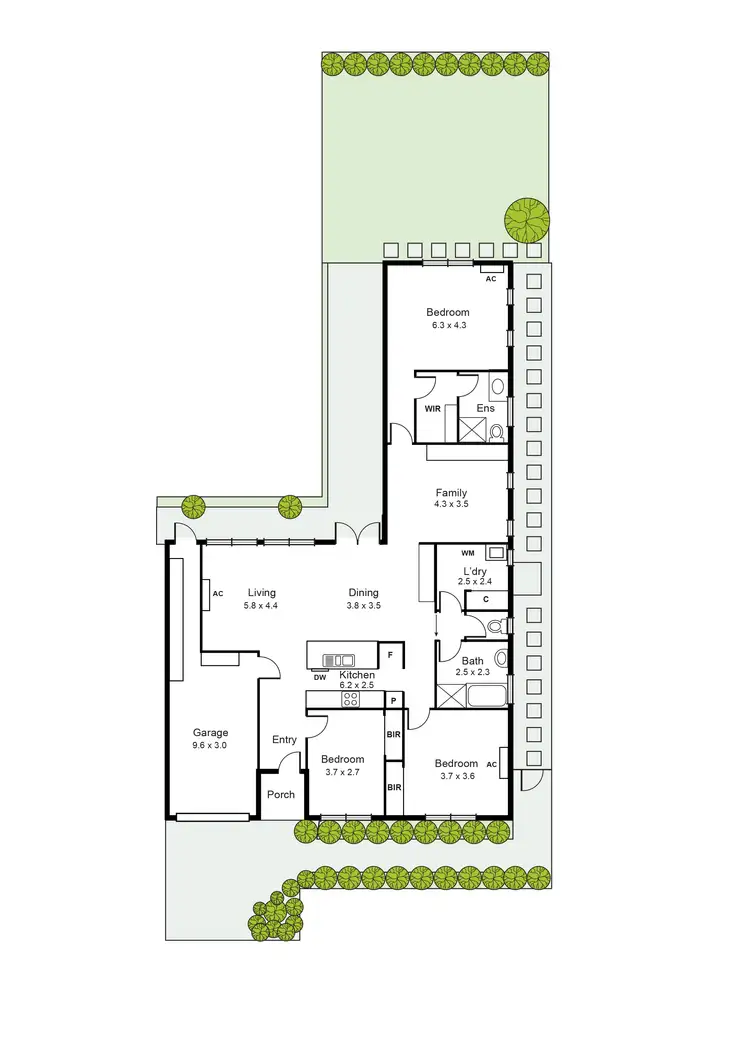 Floorplan of Homely unit listing, 2/1 Libna Street, Carnegie VIC 3163