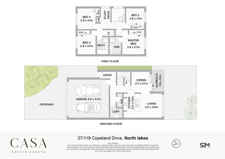 Floorplan of Homely townhouse listing, 37/119 Copeland Drive, North Lakes QLD 4509