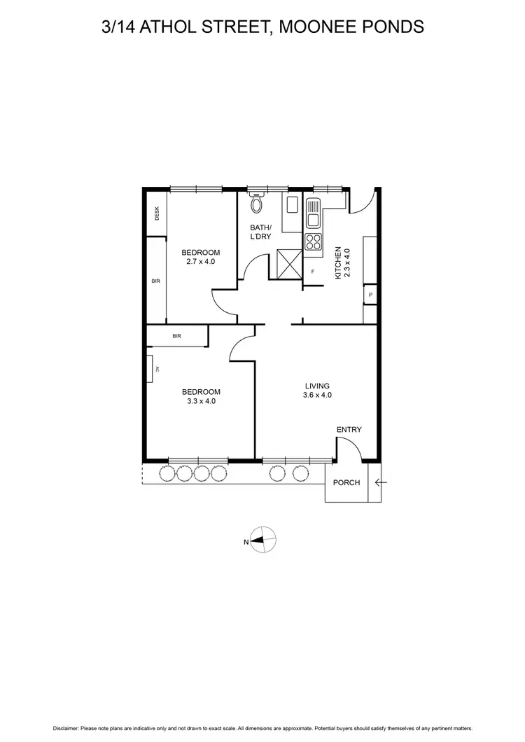 Floorplan of Homely unit listing, 3/14 Athol Street, Moonee Ponds VIC 3039