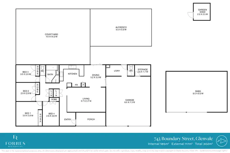Floorplan of Homely house listing, 743 Boundary Street, Glenvale QLD 4350