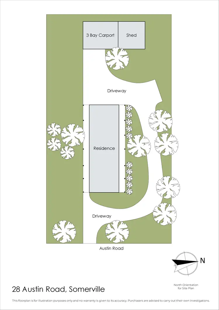 Floorplan of Homely house listing, 28 Austin Road, Somerville VIC 3912