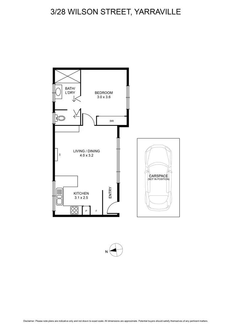 Floorplan of Homely unit listing, 3/28 Wilson Street, Yarraville VIC 3013