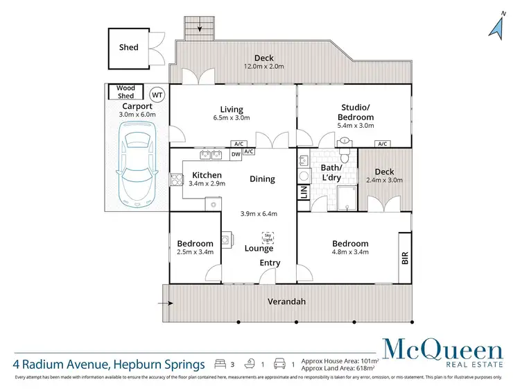 Floorplan of Homely house listing, 4 Radium Avenue, Hepburn Springs VIC 3461