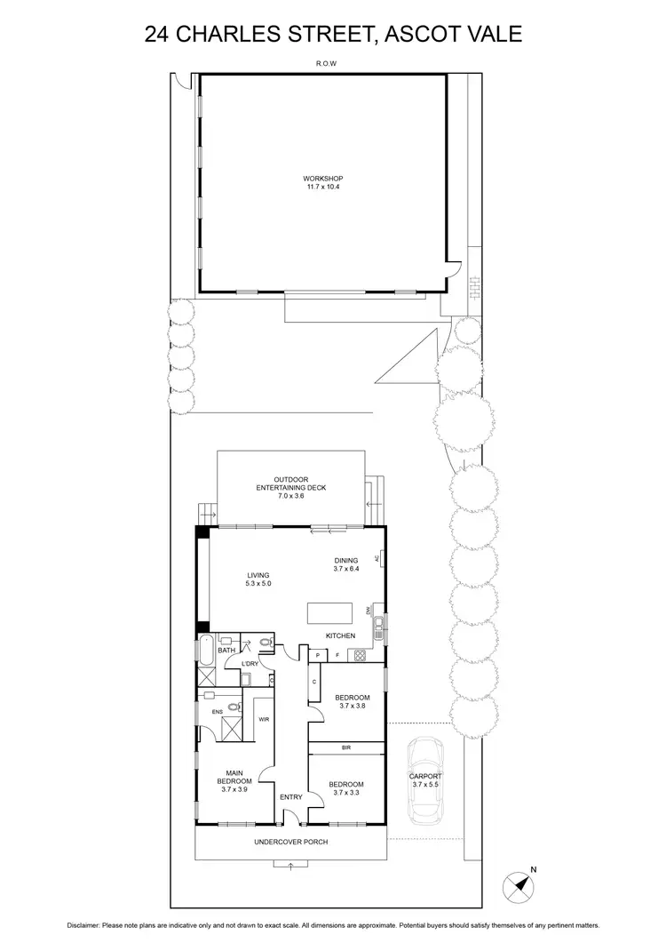 Floorplan of Homely house listing, 24 Charles Street, Ascot Vale VIC 3032